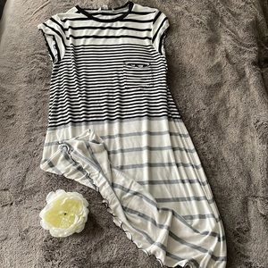 American Eagle 🖤 Striped Pocket Tee Shirt Dress, M